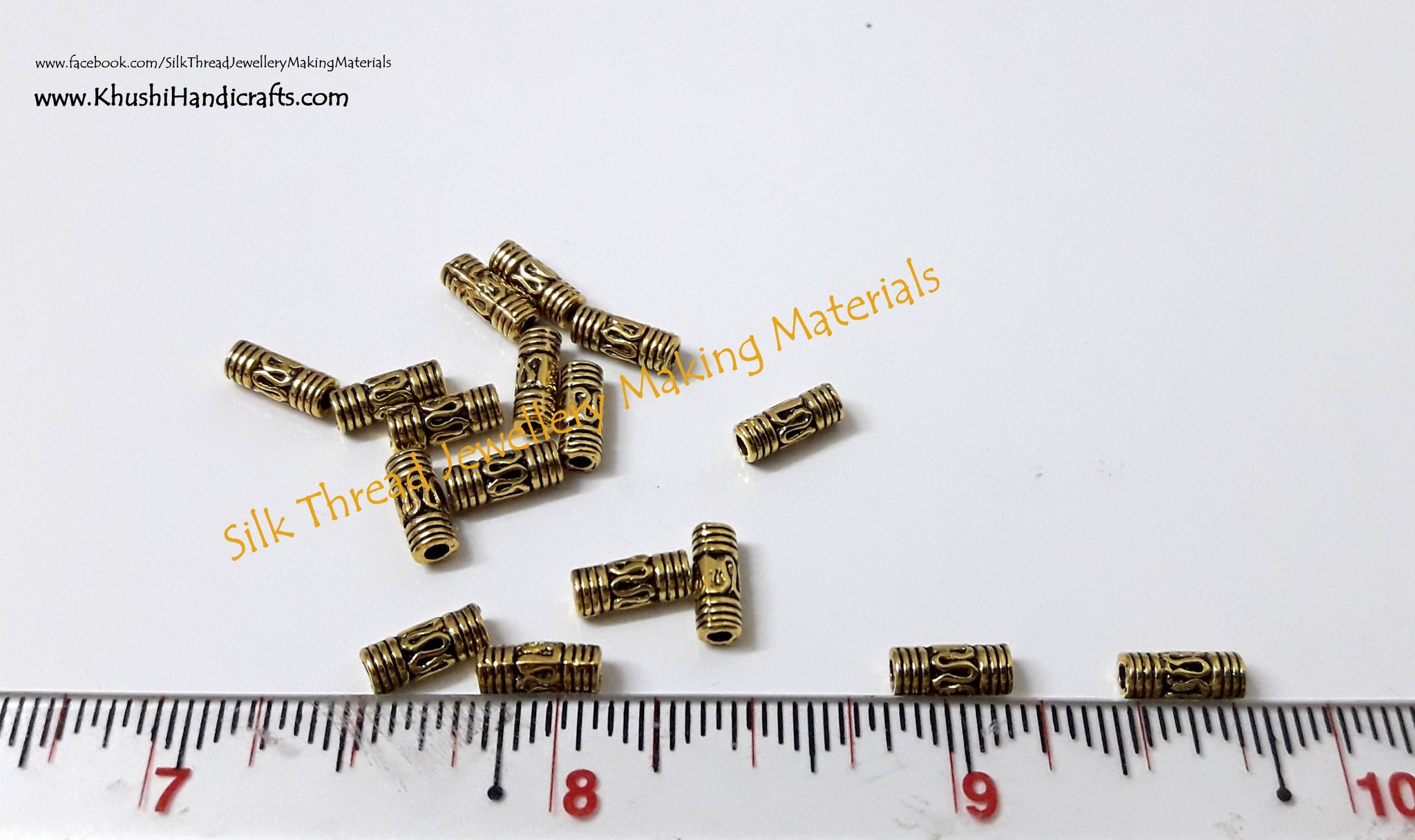 Antique Gold Tube spacer beads.Sold as a single piece!