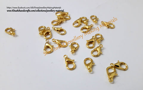 Lobster Clasps in Gold.Sold per piece! T13