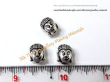 Antique Silver Buddha Spacer Beads