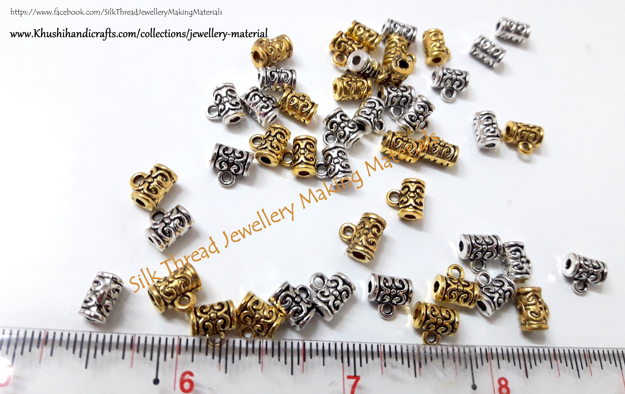 Antique Gold/Silver Designer Bails used for making Necklaces-Handmade Jewelry