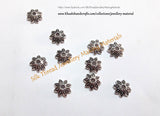 Antique Gold/Silver Bead Cap Flower pattern 1. Sold per pack of 5 pairs/10 pieces! -BC30 - Khushi Handmade Jewellery