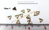Kundan stones /Kundans - Triangular. Pack of 10 grams!