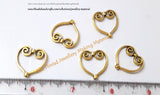 Antique Gold Heart Spacer beads