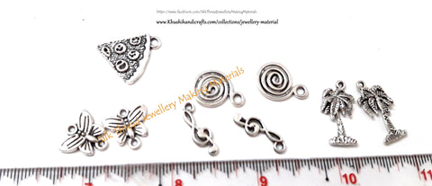 Mixed charms-Music/PalmTree/Butterfly combo for Bracelet and Necklace Jewelry Making DC4