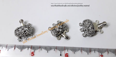 Designer Silver Filigree clasps