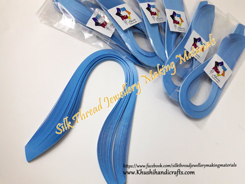 Light Blue Quilling Strips - 3mm