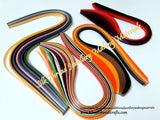 Multi color Quilling strips 5 mm Combo 7