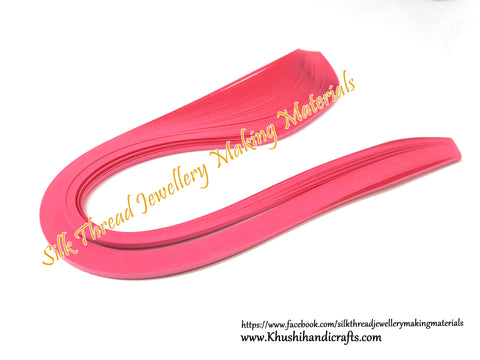 Pink Quilling Strips 3mm