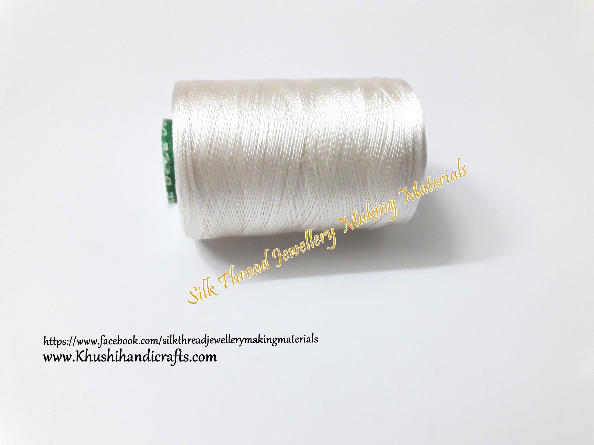 White Double Bell Silk Thread