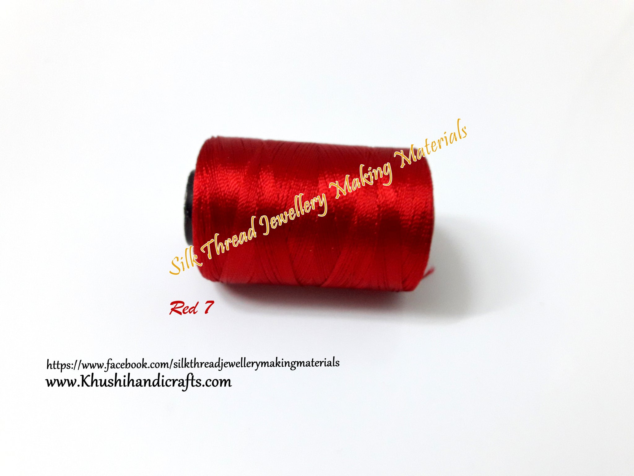 Red Double Bell Silk Thread