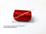 Red Double Bell Silk Thread