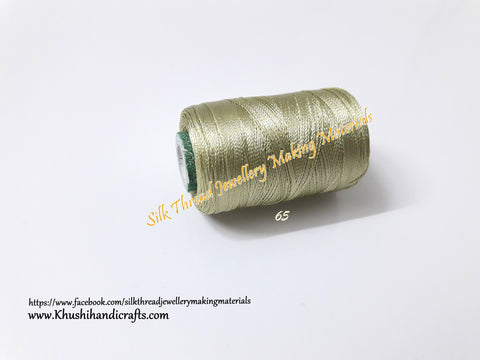 Silk Threads Individual Spools for Bangle/Jhumkas/Jewelry Designing/Tassel Making Shade No. 65