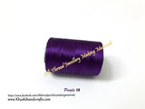 Purple shade Silk Threads Individual Spools for Bangle/Jhumkas/Jewelry Designing/Tassel Making  Shade No. 18