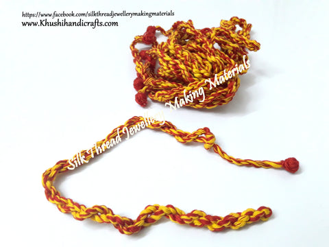 Cotton Dori in Yellow and Red