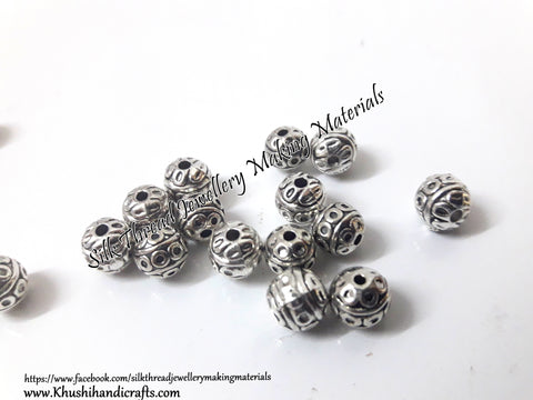 Antique silver Circular 8mm Round metal spacers. SP74 ....Sold as a set of 20 pieces!