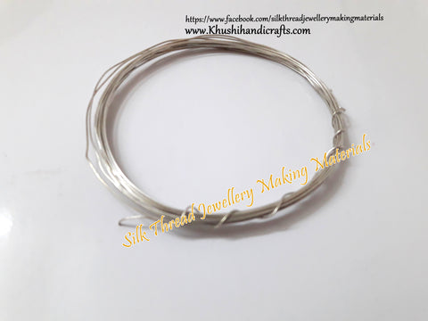 22 Gauge Wire | Craft Wire DIY For Jewellery Making & Crafts Work -Silver