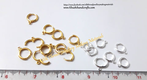 Circular Lever Back Earring Hooks in Gold.Sold per pair! BL09