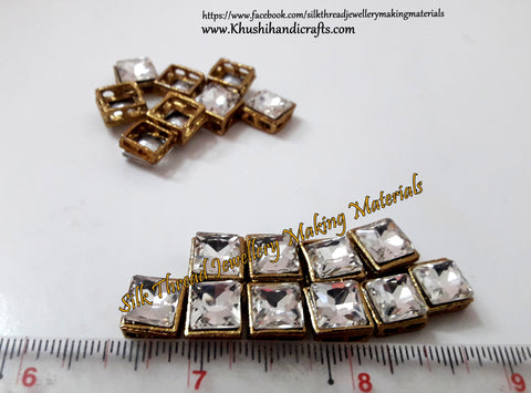 Kundan stones /Kundans - Square Shaped for Embroidery and Traditional Jewellery
