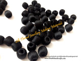 Black Silk Beads