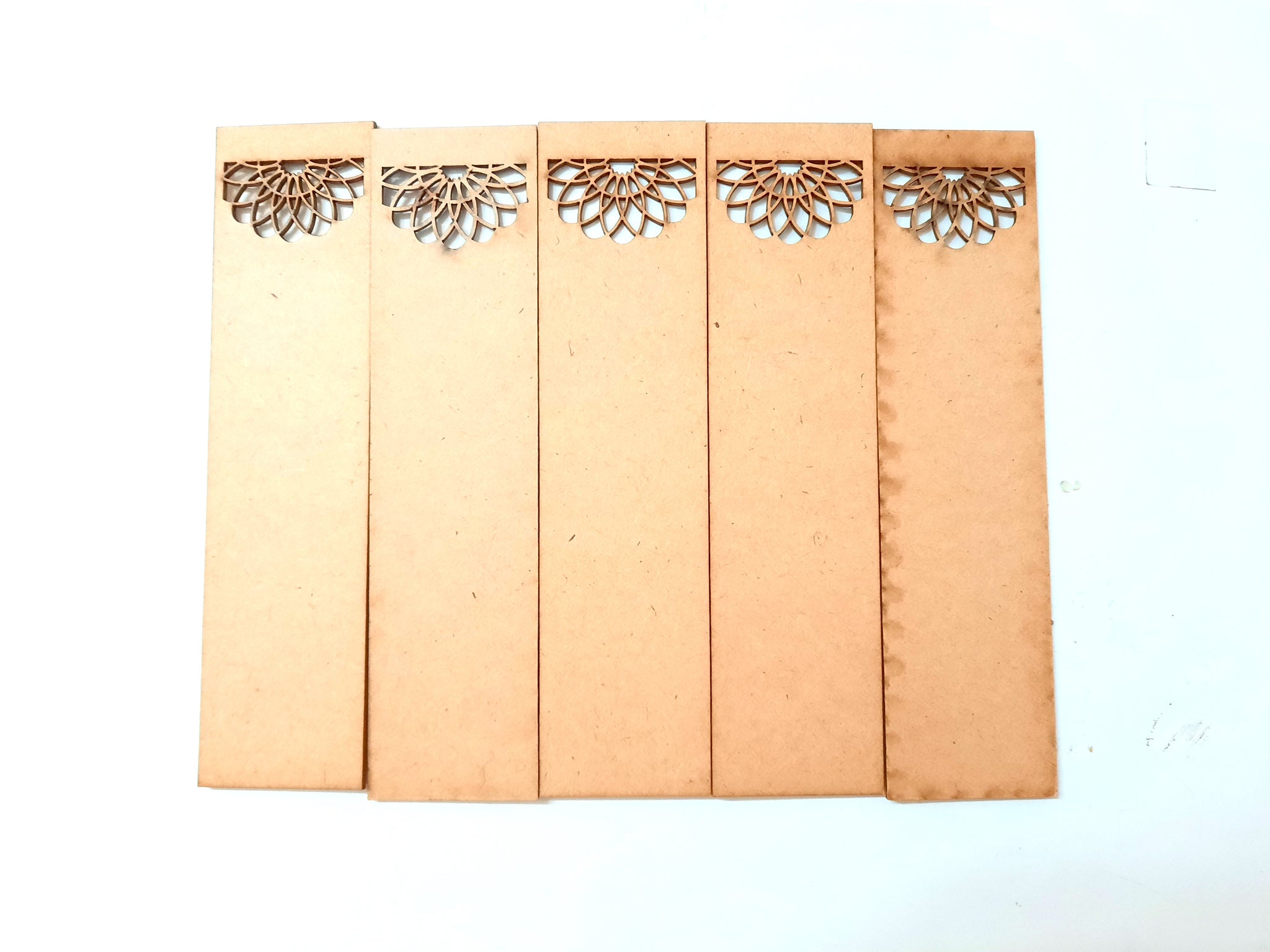 MDF Bookmark base 5 for Resin,Epoxy resin and Decoupage.Pack of 5 pieces!