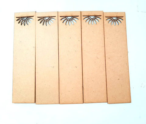 MDF Bookmark base 4 for Resin,Epoxy resin and Decoupage.Pack of 5 pieces!