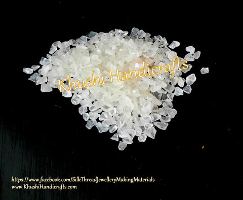 Natural Transparent Geode Gemstone chips / Quartz chips for Resin crafts-200 grams