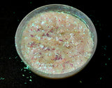 Iridescent Tinsel Glitter used  in Decoupage Art ,Resin art , Jewellery Crafts,Candle Making and Nail Art
