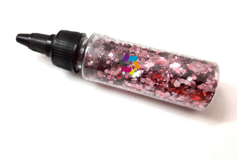 Blush Holographic Glitter Powder Mixture for resin crafts!