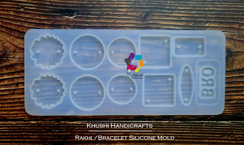 Rakhi / Bracelet Silicone mold For Resin Crafts and Jewellery Making- rakhi moulds