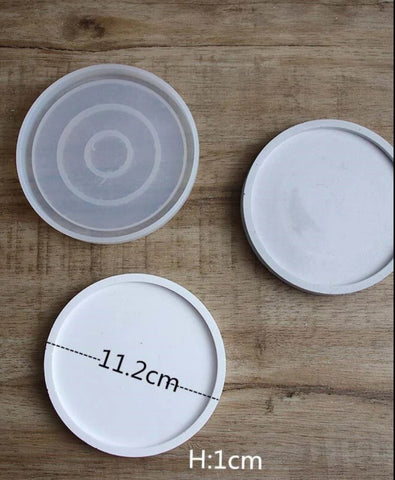 11 cm  Round Silicone Mold/ Coaster Mould For Resin and Cement Crafts