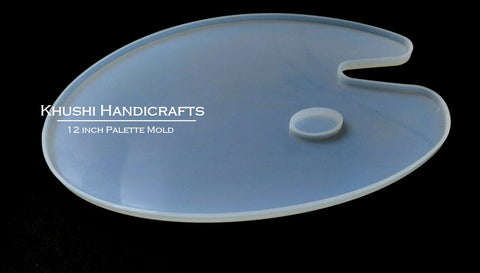 12 inch Big Palette Resin Molds, Silicone Mould for Casting with Resin, Epoxy and Concrete