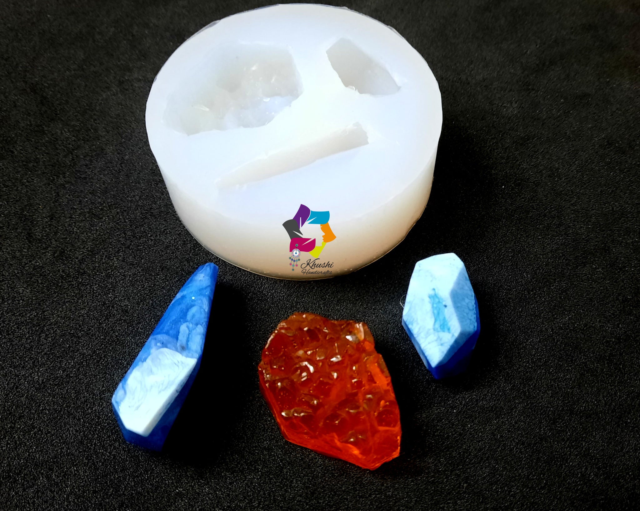 DIY Crystal Cluster Silicone Resin Mold Epoxy Pendant Casting