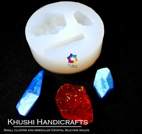 Resin Geodes cluster and irregular crystal Mould Silicone Mold for casting UV Resin,Epoxy resin
