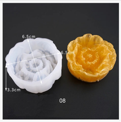 Flower mould  pattern 6 Silicone Mold for UV resin and epoxy resin casting.Sold per piece!
