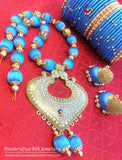 Blue Silk Jewelry