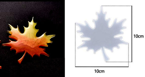Leaf Coaster Mold Pattern 2, Silicone Mould for Casting with Resin, Epoxy and Concrete