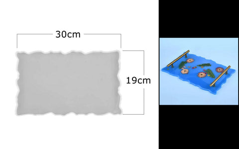 Irregular Serving Tray / Plate Silicone Mold  For Resin crafts and Cement crafts