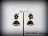 Quilled black party wear Jhumkas!