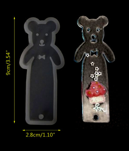 Teddy bear Bookmark Silicone Mold - Book mark Patterns