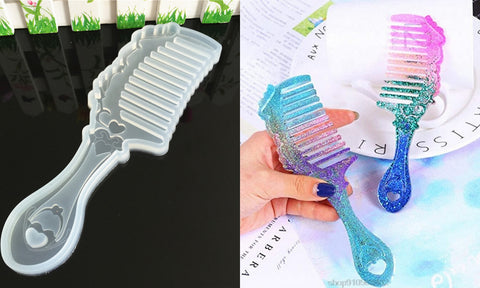Designer Comb Silicone Mold For Resin Crafts