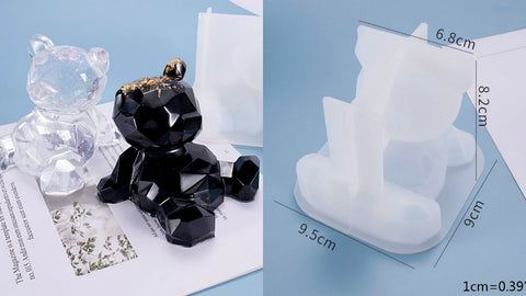 Bear Holder stand Silicone Mold For Resin Crafts