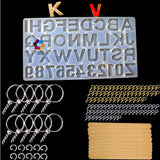 Resin keychain making kit