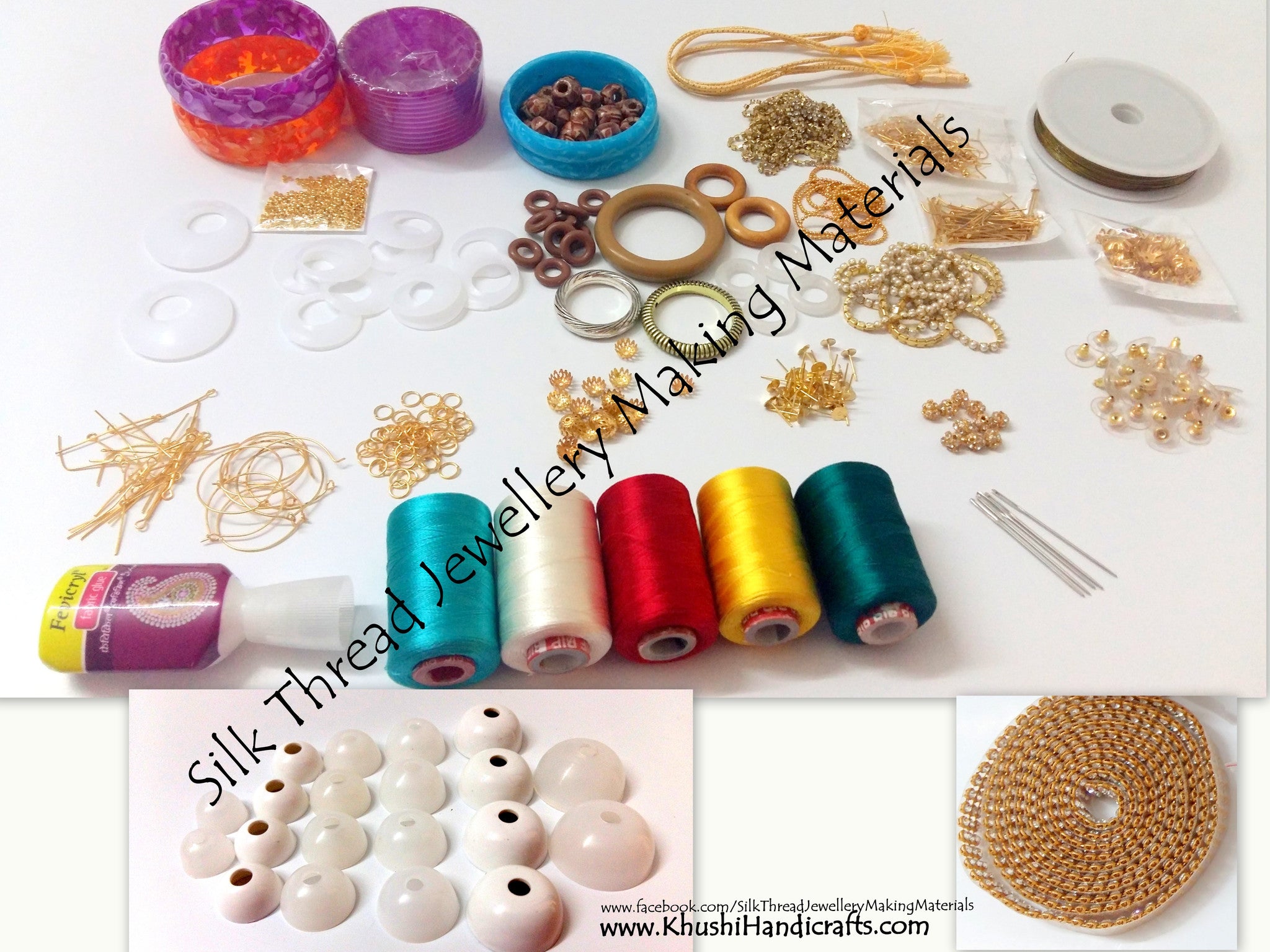 Silk Thread Jewellery Making Raw Materials