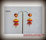 Quilling jhumkas