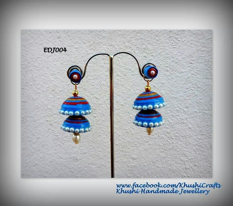 Buy MS Fashion India Double Hanging Half Moon Long Earrings With Jhumka  Online at Best Price | Distacart