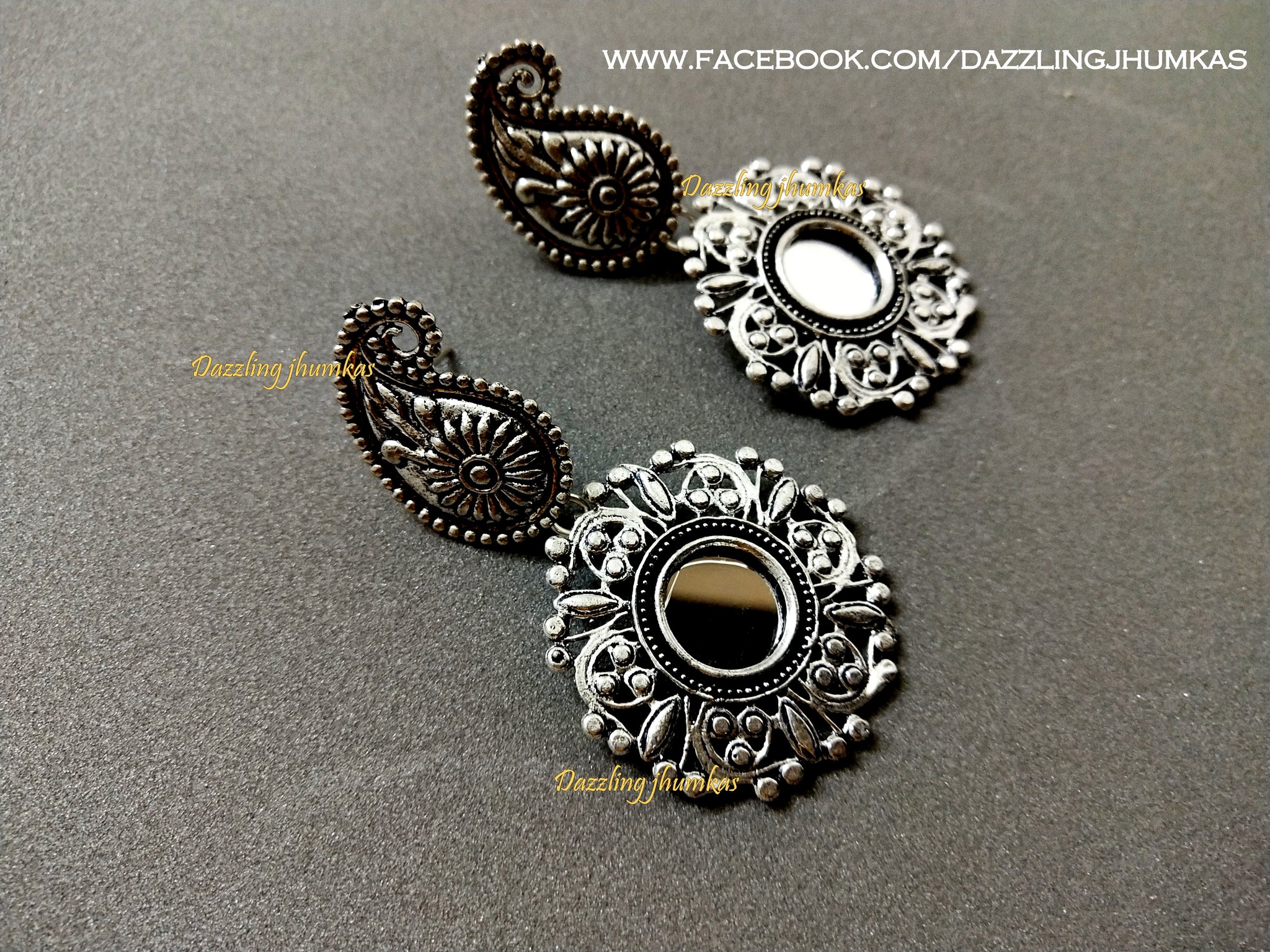Oval Traditional Oxidized Silver Earrings, For Party, Size: 3.5  Inch(length) at Rs 30/pair in Mumbai