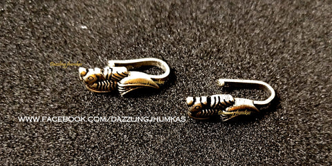 Peacock German Silver designer Nose pins