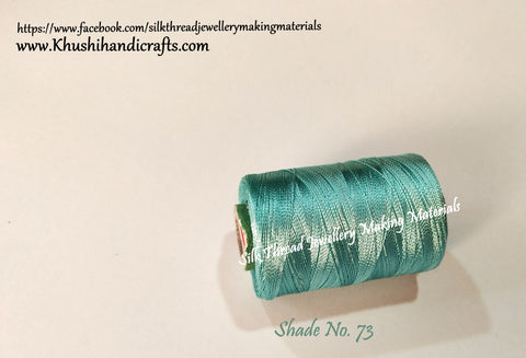 Silk Threads Individual Spools for Bangle/Jhumkas/Jewelry Designing/Tassel Making Shade No 73