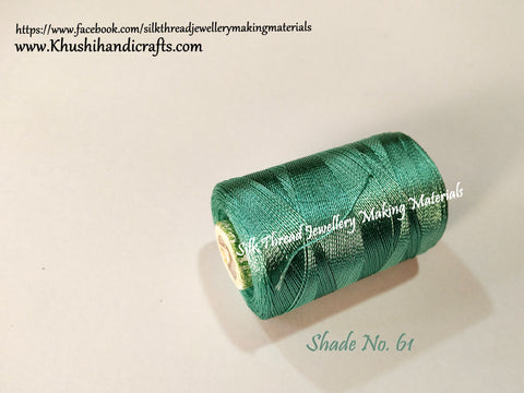 Silk Threads Individual Spools for Bangle/Jhumkas/Jewelry Designing/Tassel Making Shade No 61