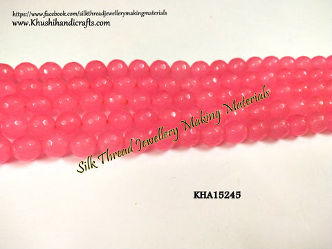 Natural Faceted Round Agates - 10mm - Gemstone Beads - KHA15245
